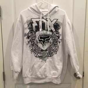 Men’s White Fox Hoodie